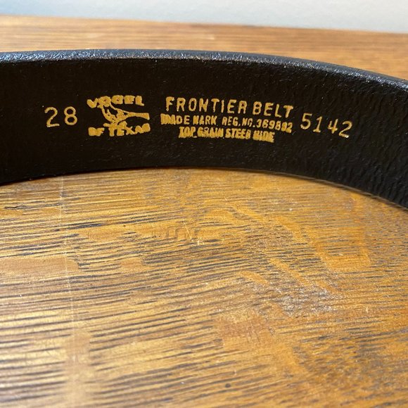 Tooled Leather Western Frontier Belt - Picture 10 of 10